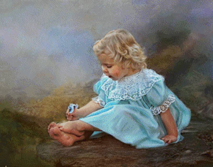 Девочка - живопись, дети, девочки - предпросмотр