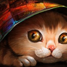 Схема вышивки «Кот»