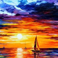 Схема вышивки «Закат. Афремов»