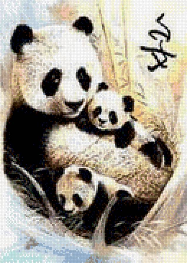 иероглиф спокойствие - спокойствие, иероглиф, панды - предпросмотр