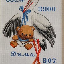 Схема вышивки «метрика»