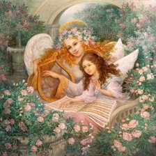 Схема вышивки «ангельская музыка»