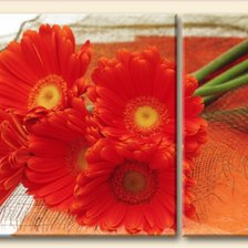 Схема вышивки «герберы»