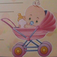 Схема вышивки «малыш в коляске»