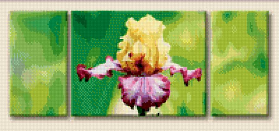 цветок - цветы, триптих - предпросмотр