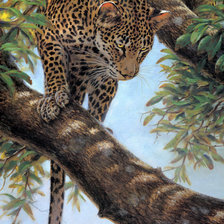 Схема вышивки «леопард»