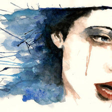 Схема вышивки «портрет девушки»