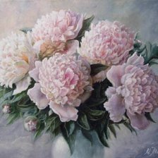 Схема вышивки «букет пионов»