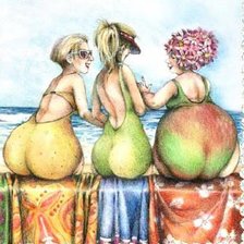 Схема вышивки «женщины- фрукты»