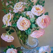 Схема вышивки «розы»