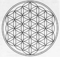 Схема вышивки «цветок жизни»