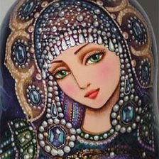 Схема вышивки «Русская красавица»