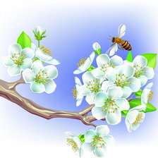 Схема вышивки «Цветущая ветвь»