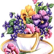 Схема вышивки «Весенний букет»