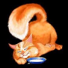 Схема вышивки «Котик»