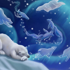 Схема вышивки «Длинная полярная ночь»