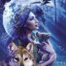 Схема вышивки «лунная ночь»