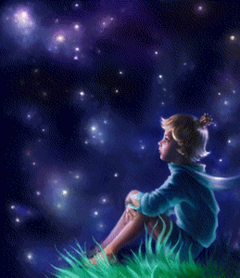 маленький принц - дети, звезды, небо - предпросмотр