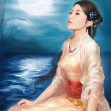 Схема вышивки «лунное одиночество»