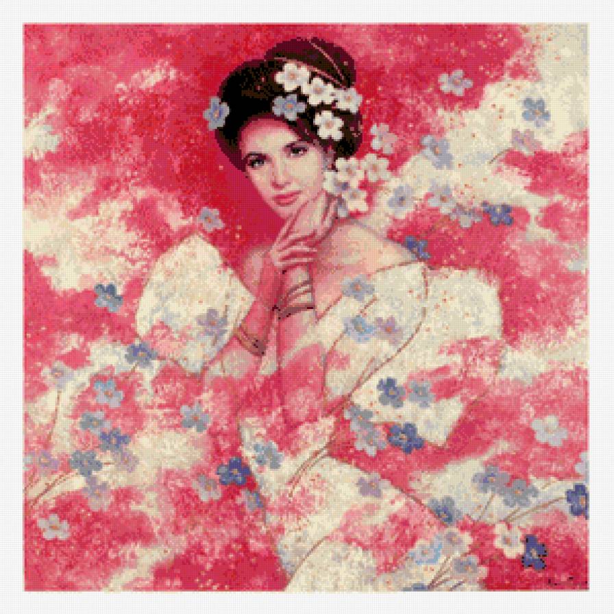 девушка цветок - цветы, девушка - предпросмотр