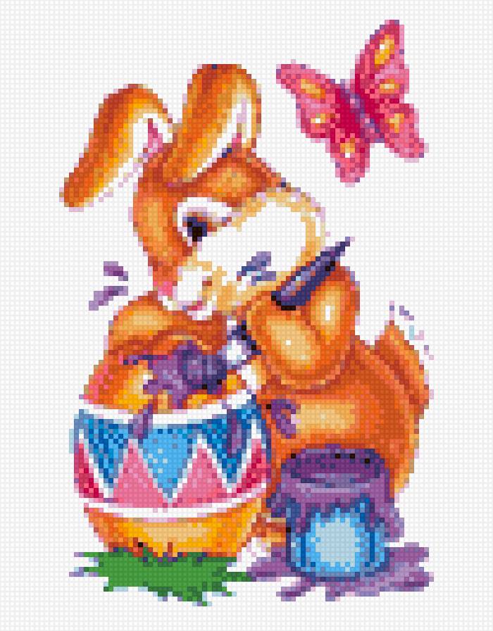 Пасхальный кролик - пасха, яйцо, кролик - предпросмотр