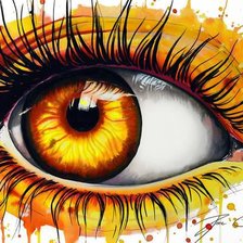 Схема вышивки «глаз»