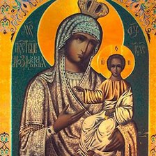 Схема вышивки «Моздокская икона божьей матери»