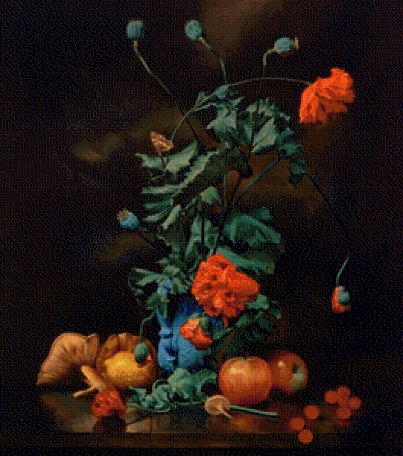 Букет маков - маки, алексей антонов, букеты, цветы, живопись - предпросмотр