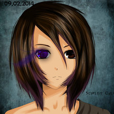 Схема вышивки «Мика-тян»