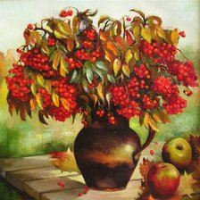 Схема вышивки «рябина»