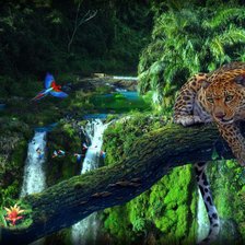 Схема вышивки «тигр»