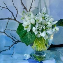 Схема вышивки «ландыши»