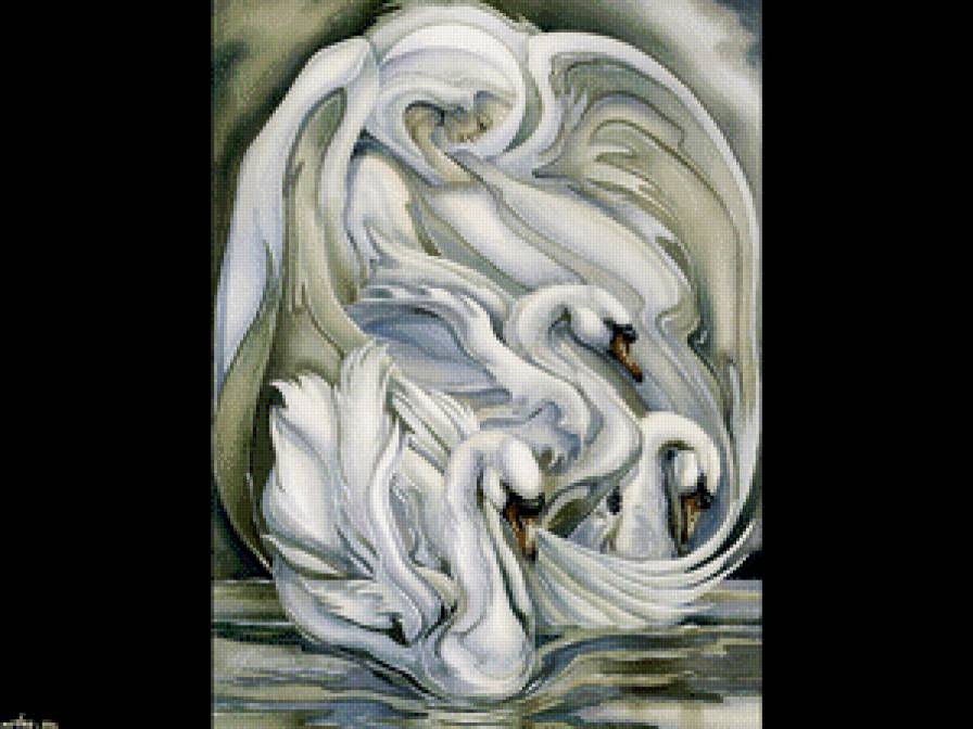 Лебеди - лебеди, индейцы, тотем, птицы, религия - предпросмотр