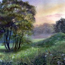 Схема вышивки «Утро»