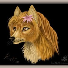 Схема вышивки «Собачка»