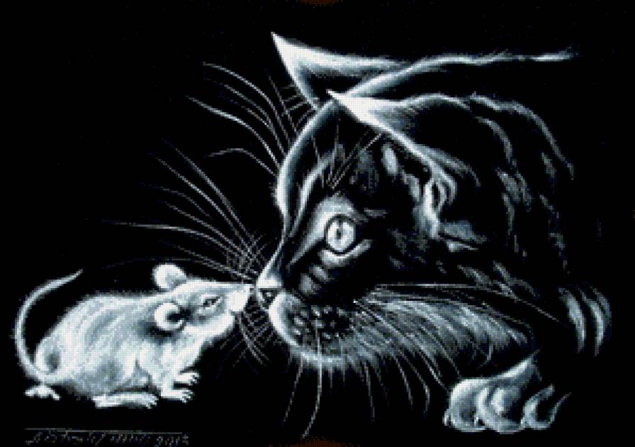 кот - картина кошки - предпросмотр