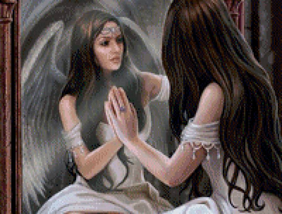 angel v zerkole - angel - предпросмотр