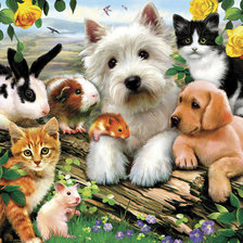 Схема вышивки «животные»