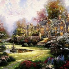 Схема вышивки «парк»