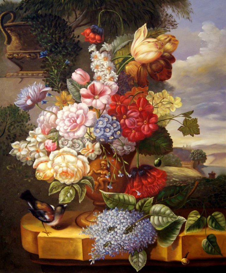 букет - картина цветы - оригинал