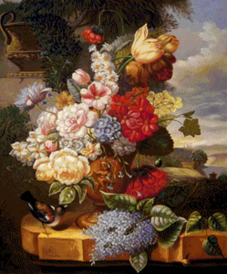 букет - картина цветы - предпросмотр