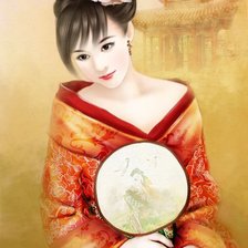 Схема вышивки «Девушка»