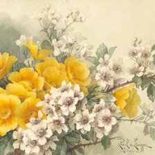 Схема вышивки «цветущая ветка»