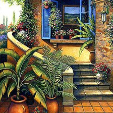 Схема вышивки «Солнечный дворик»