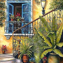 Схема вышивки «Солнечный дворик»