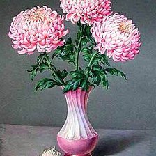 Схема вышивки «Хризантемы»