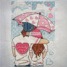Схема вышивки «под зонтом»