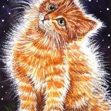 Схема вышивки «котёночек»