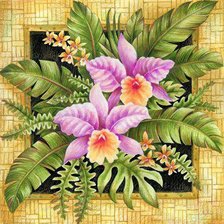 Схема вышивки «Подушка с цветами»