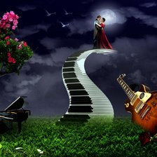 Схема вышивки «струны любви»